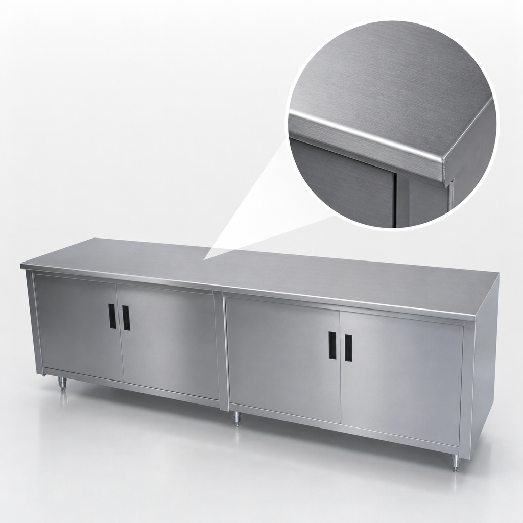 16-Gauge 304 Stainless Steel Top