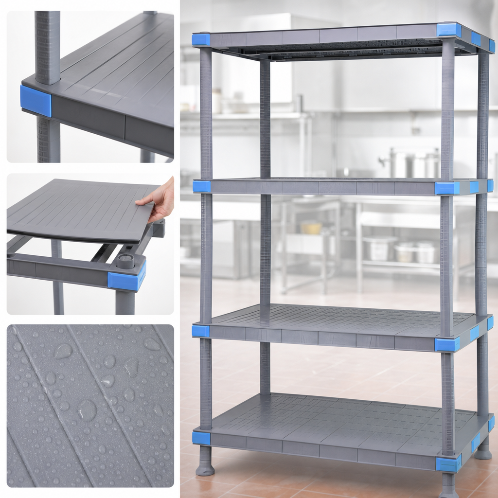 Four Solid Shelves