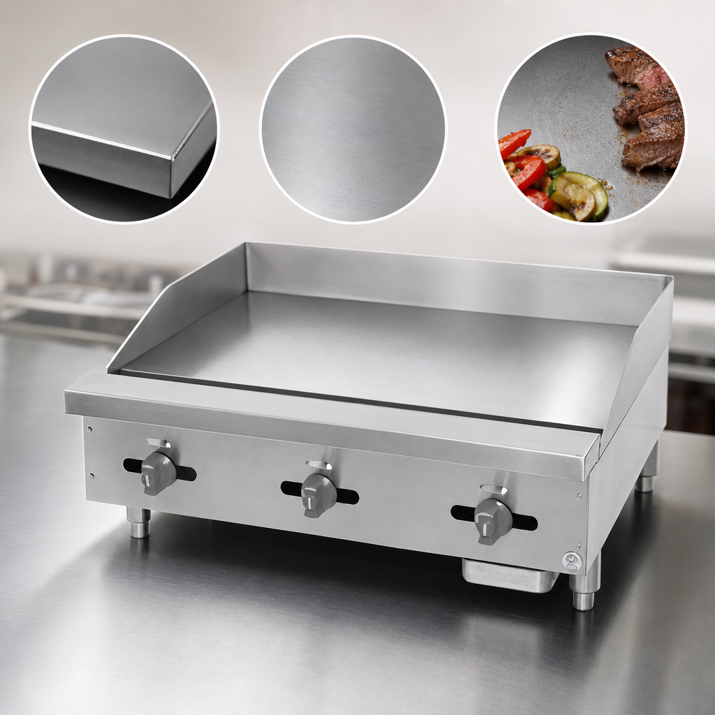 Polished Steel Griddle Plate