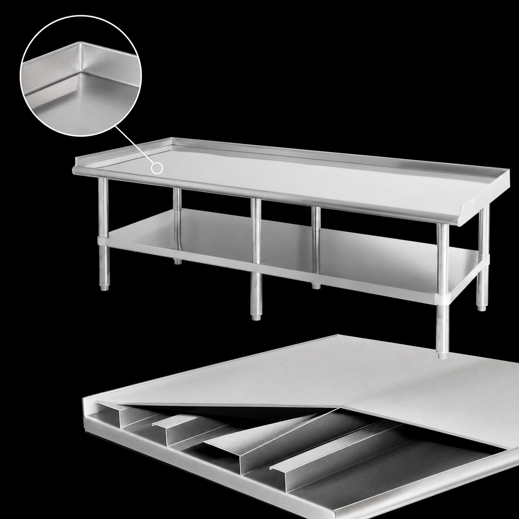 Reinforced Stainless Steel Top