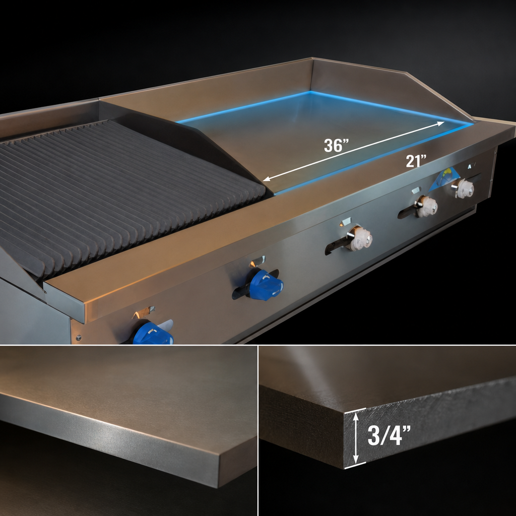 36-Inch Griddle Section