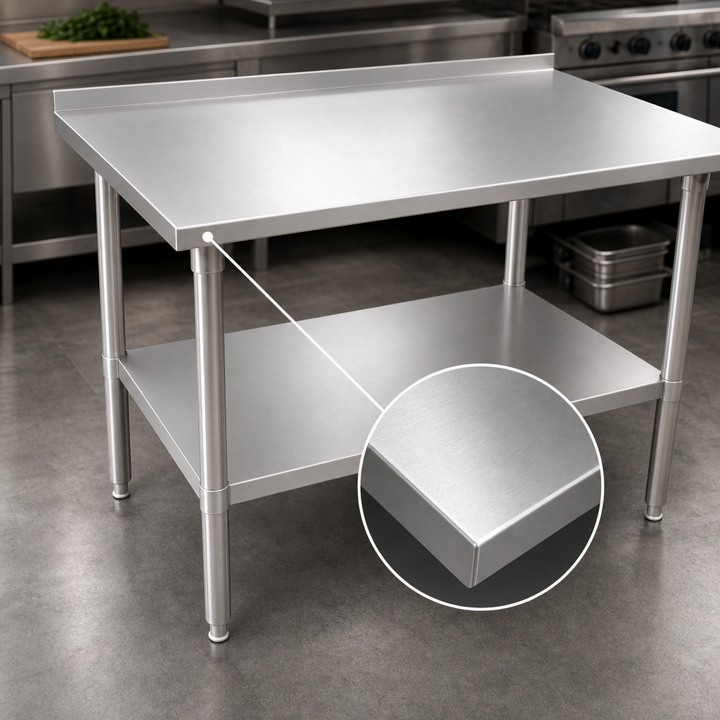 16-Gauge Stainless Steel Top