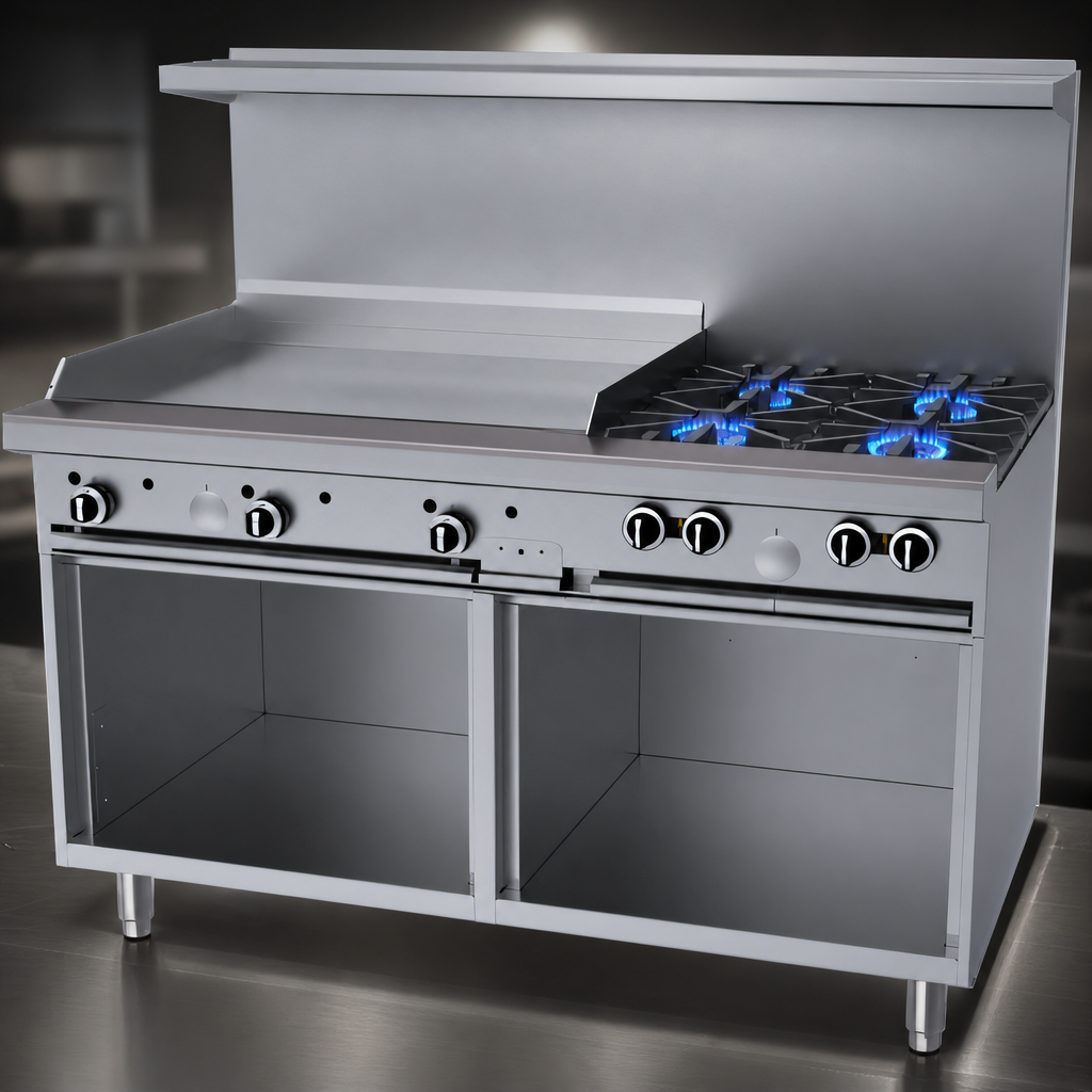 Four Open Burners