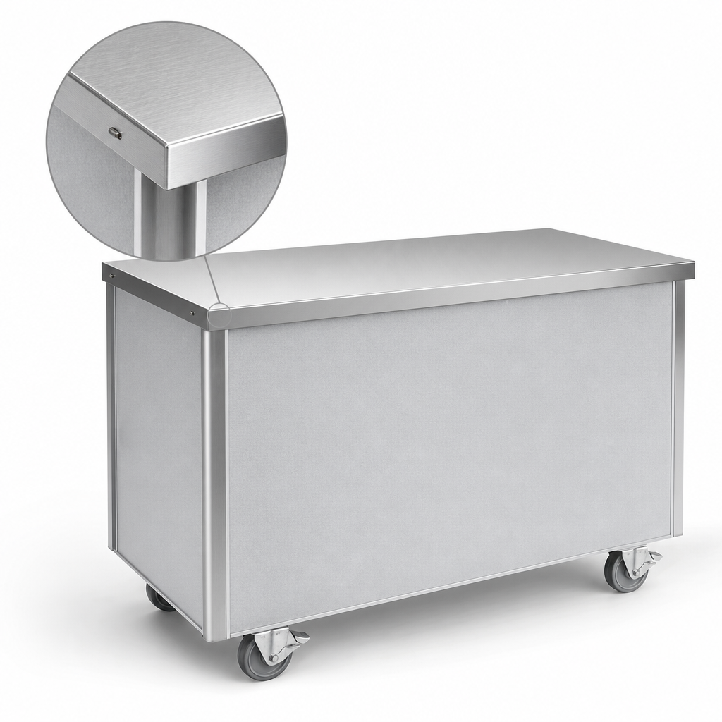 16-Gauge Stainless Steel Top