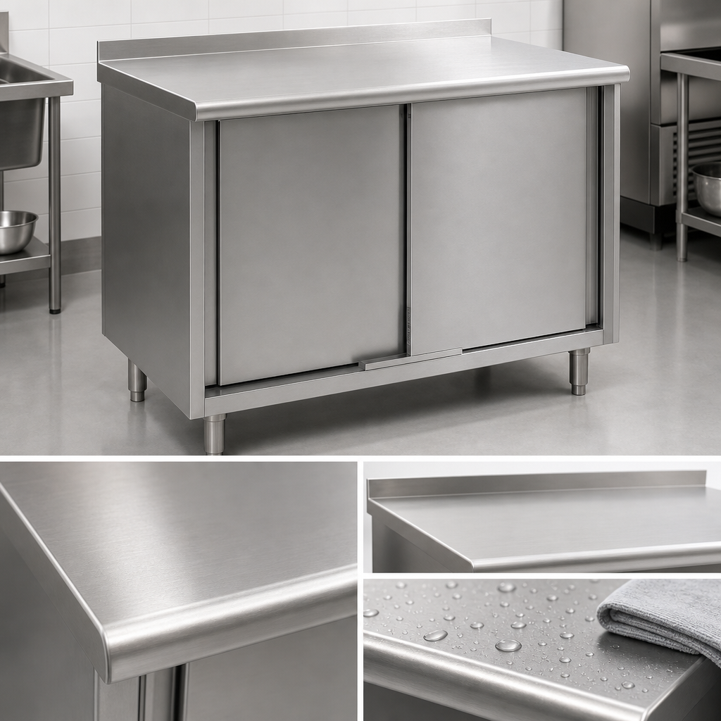 14-Gauge 304 Stainless Steel Top