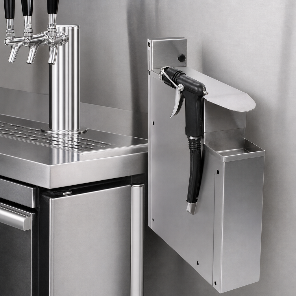 Built-In Soda Gun Holder