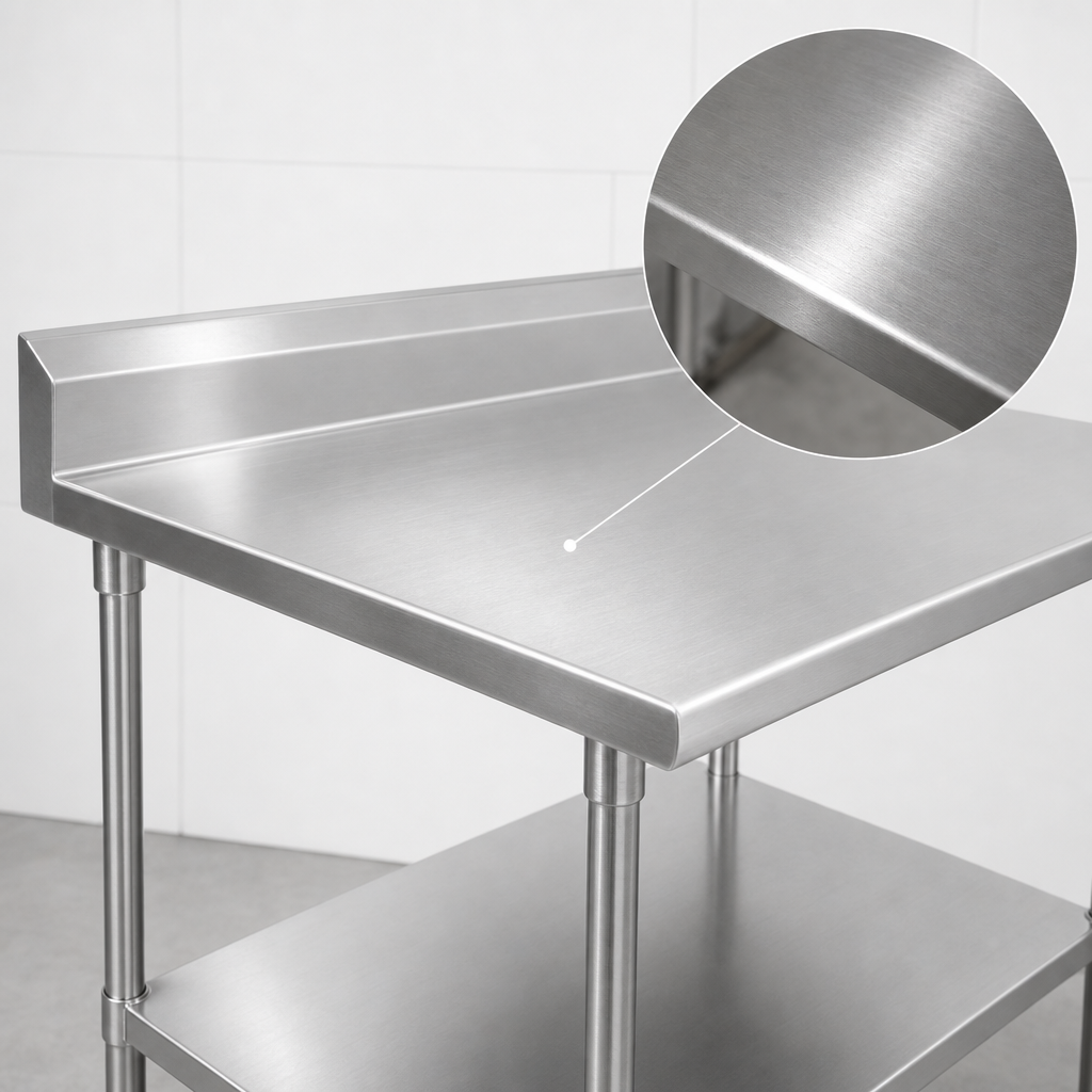 16-Gauge Stainless Steel Top