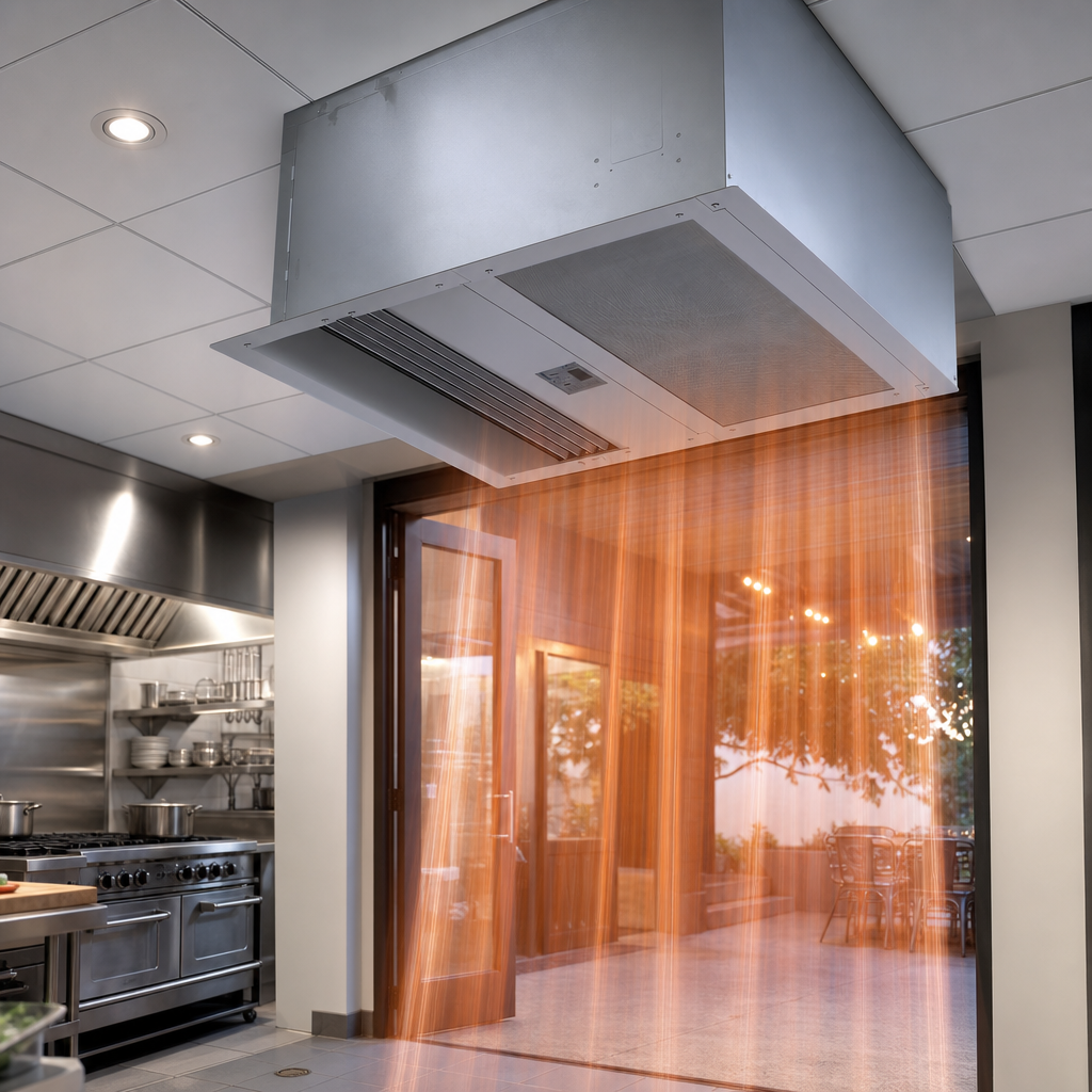Electric Heated Air Curtain