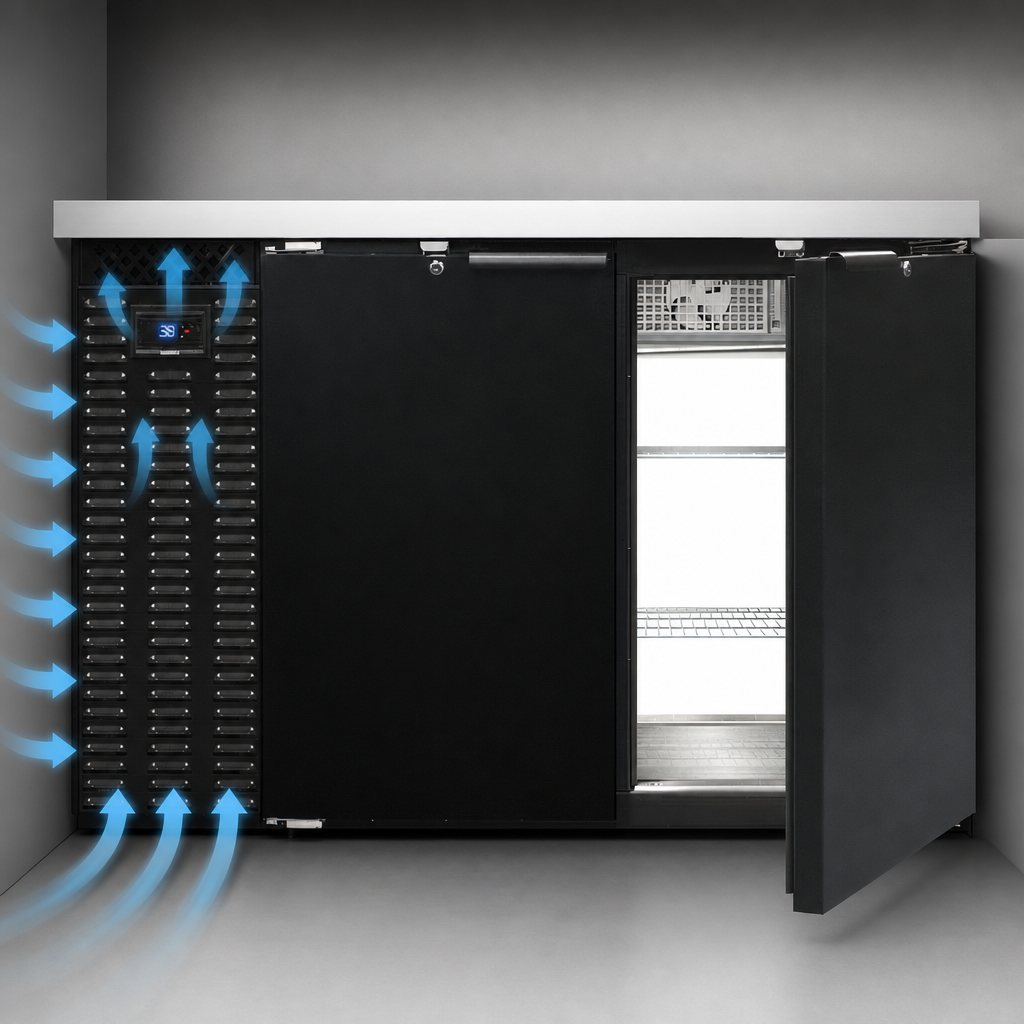 Front Breathing Refrigeration System