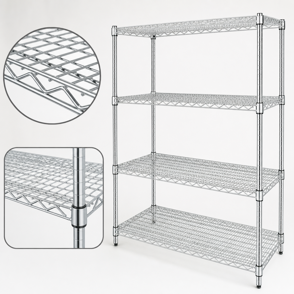 Double-Mat Wire Shelves