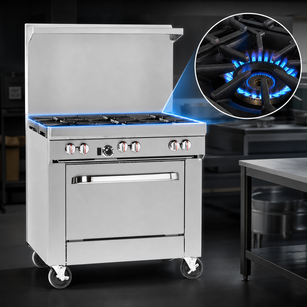 Four Open Burners