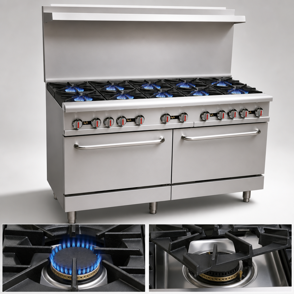 Ten Open Burners