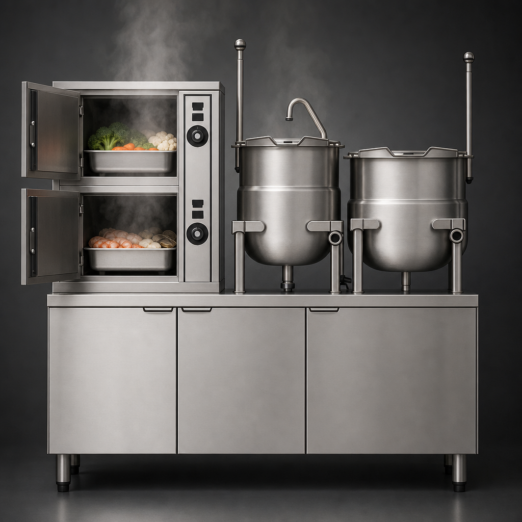 Double Compartment Steamer