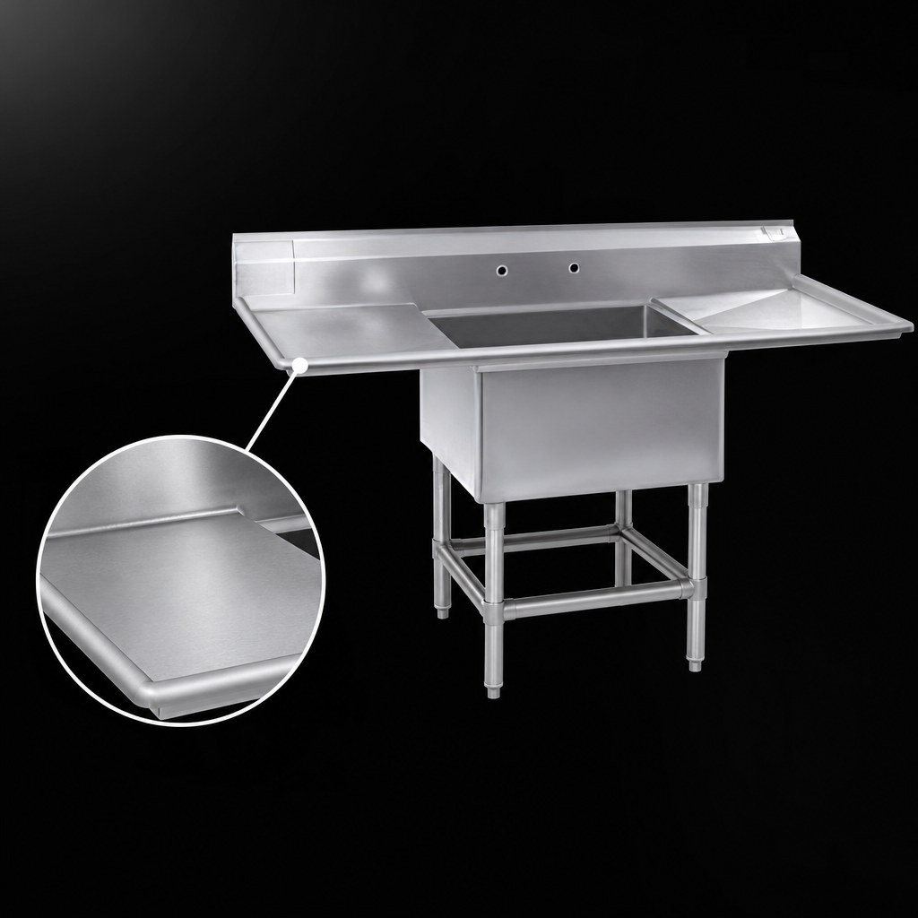 14-Gauge 304 Stainless Steel Top