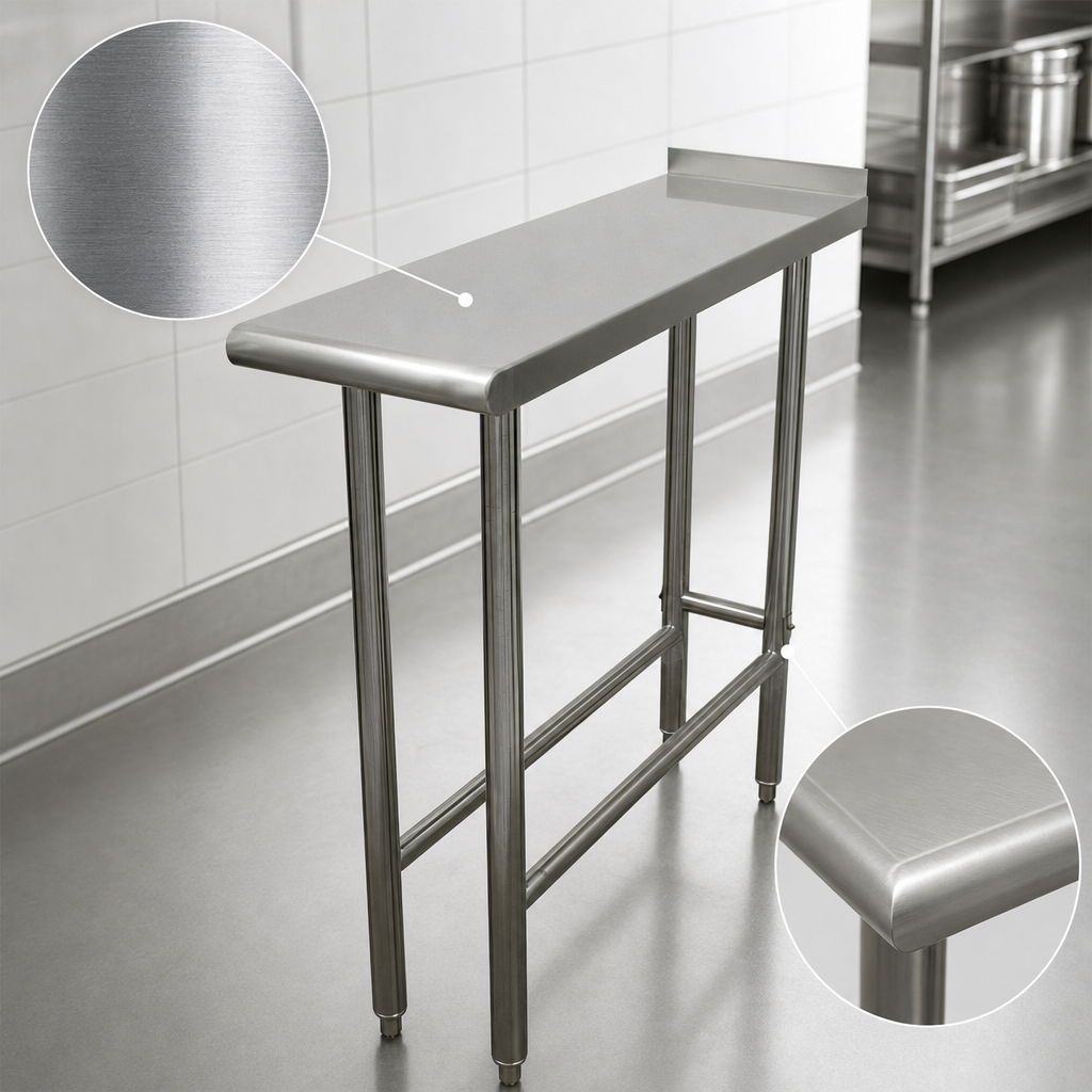 16-Gauge 304 Stainless Steel Top