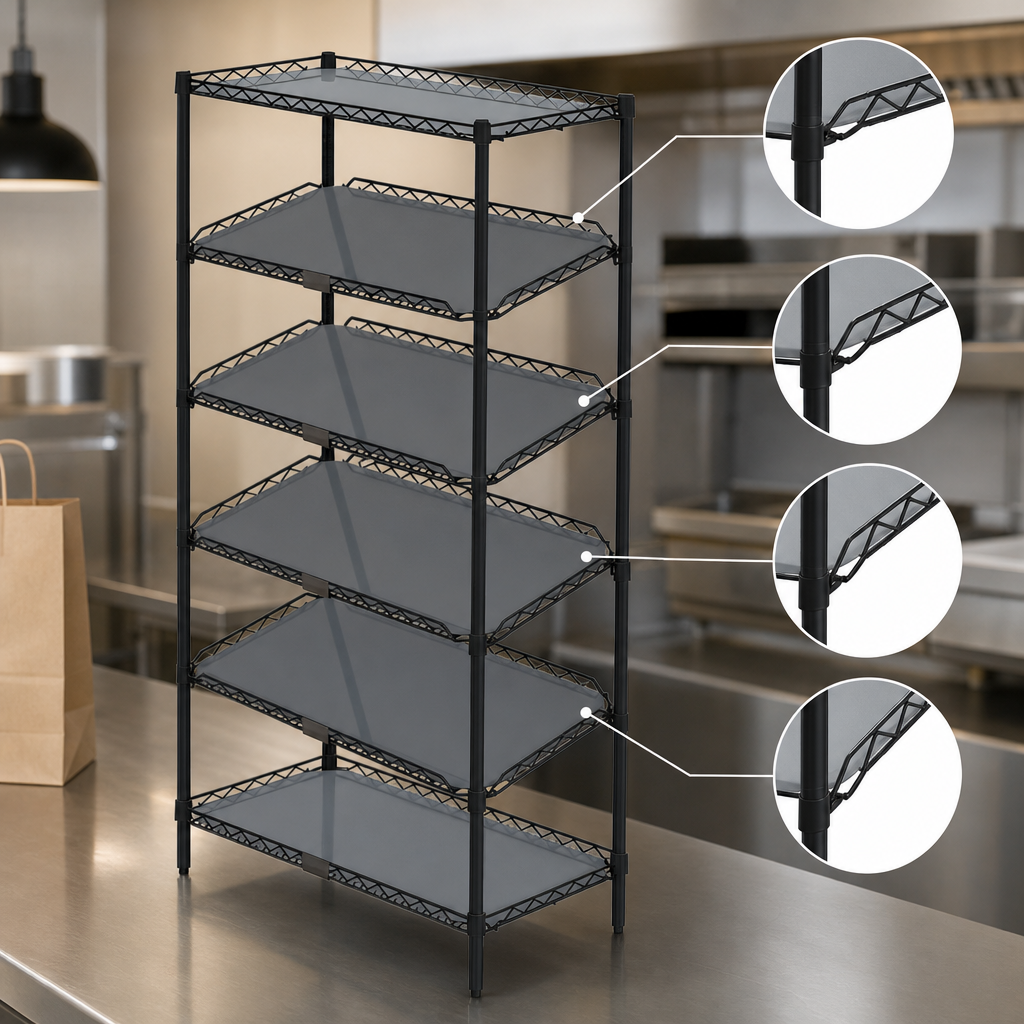Adjustable Angled Shelves