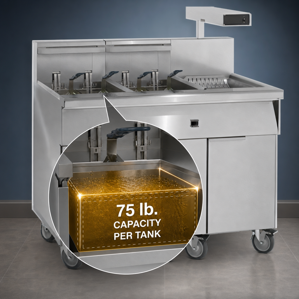 75 lb. Capacity per Tank