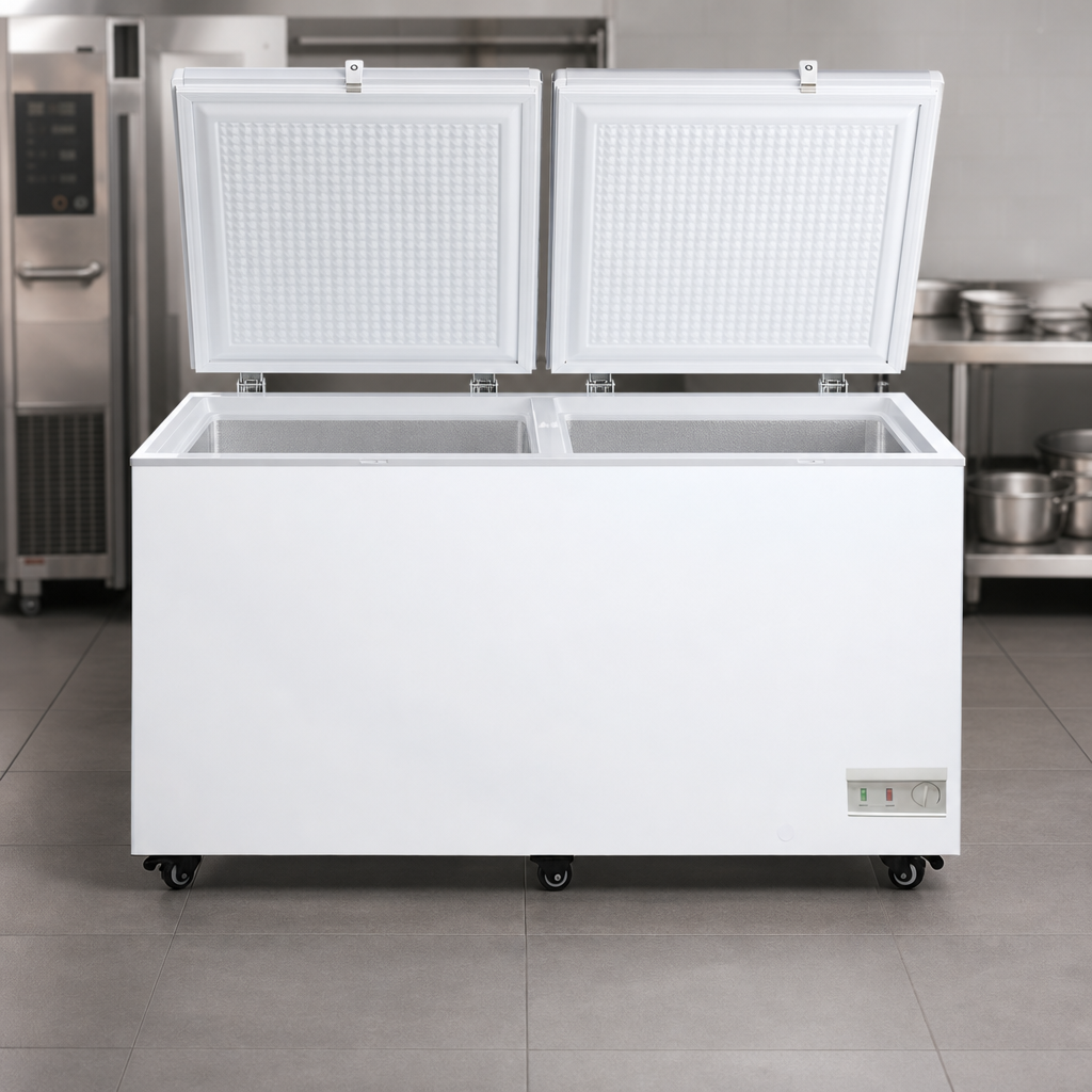 Two Solid Hinged Locking Lids
