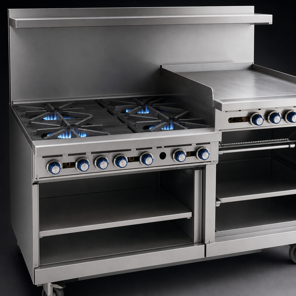 Four Open Burners
