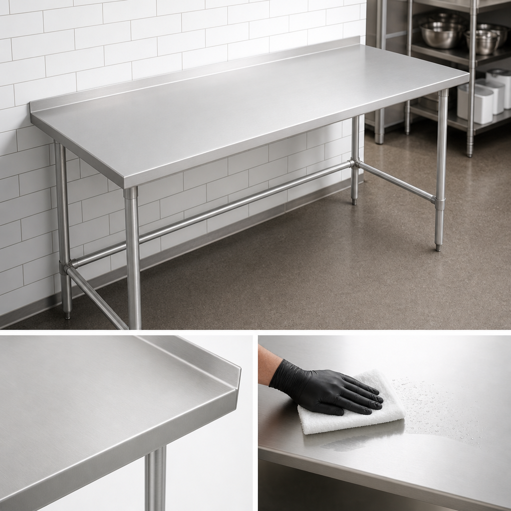 14-Gauge 300-Series Stainless Steel Top