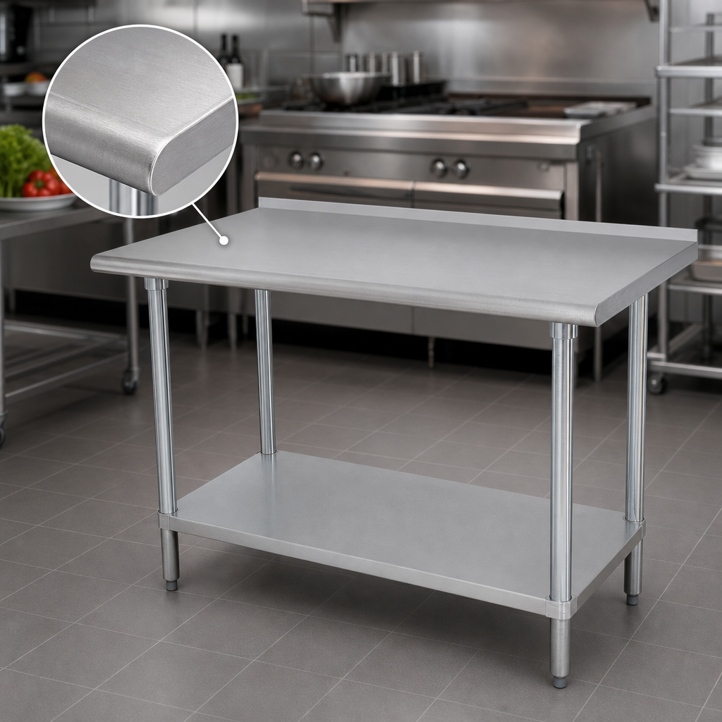 16-Gauge 304 Stainless Steel Top