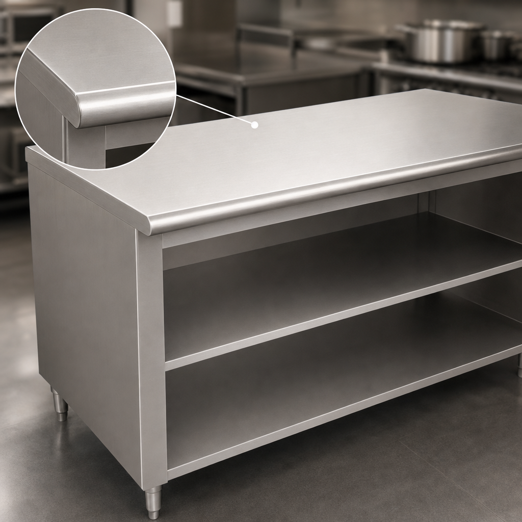 14-Gauge 304 Stainless Steel Top