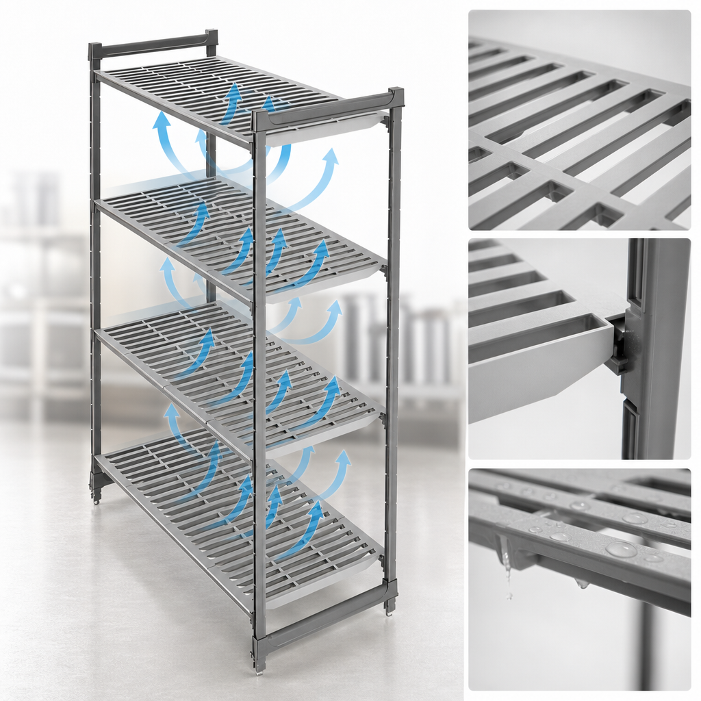 Vented Polypropylene Shelf Plates
