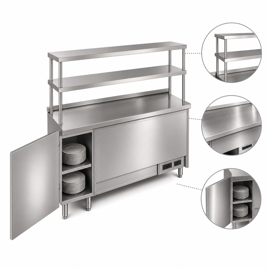 Integrated Plate Storage Cabinet