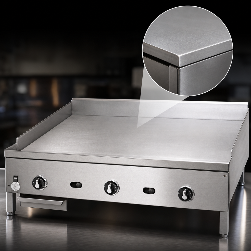 1 Inch Thick Smooth Steel Griddle Plate