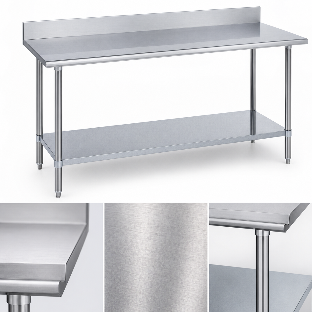 16-Gauge 400-Series Stainless Steel Top