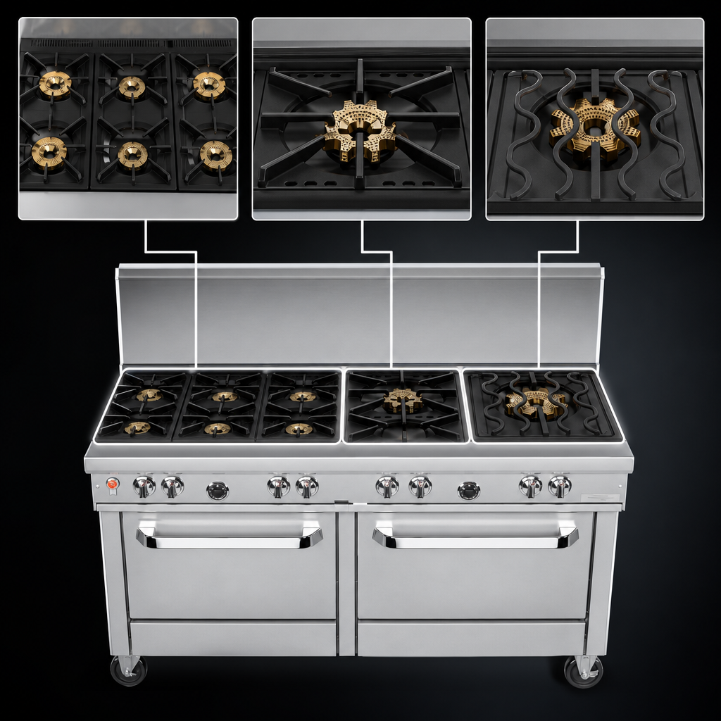 Seven-Burner Top Configuration