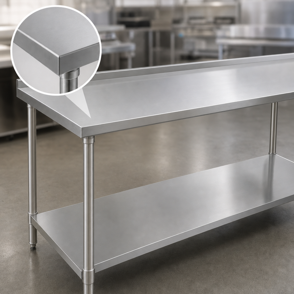 Heavy-Gauge 430 Stainless Steel Top