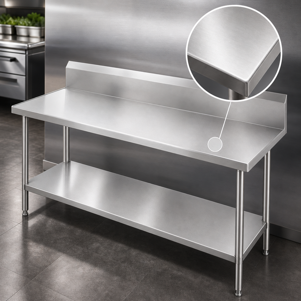 14 Gauge 304 Stainless Steel Top