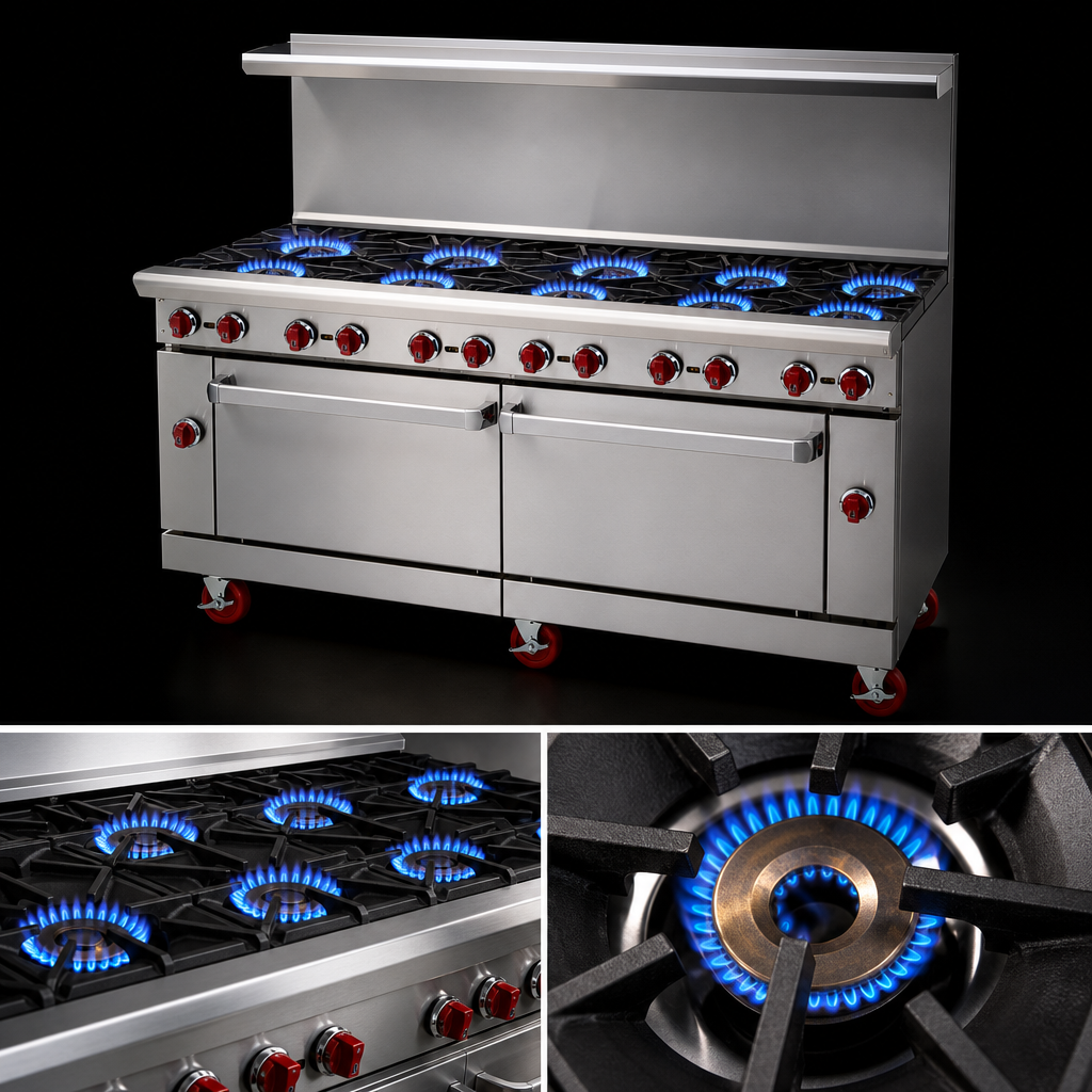 Eight Open Burners