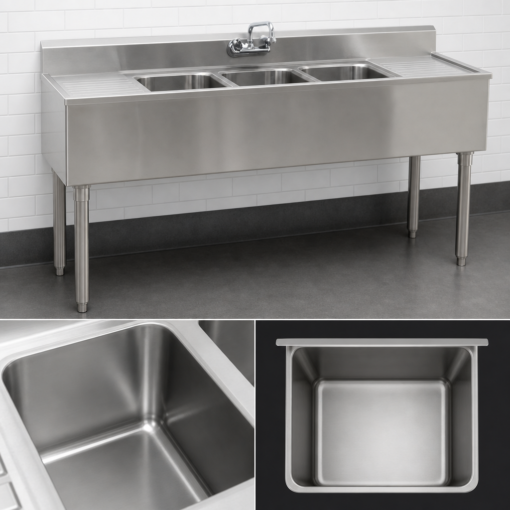 Deep-Drawn Sink Bowls