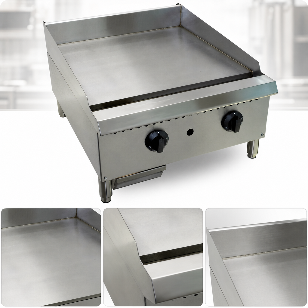 Smooth Polished Steel Griddle Plate