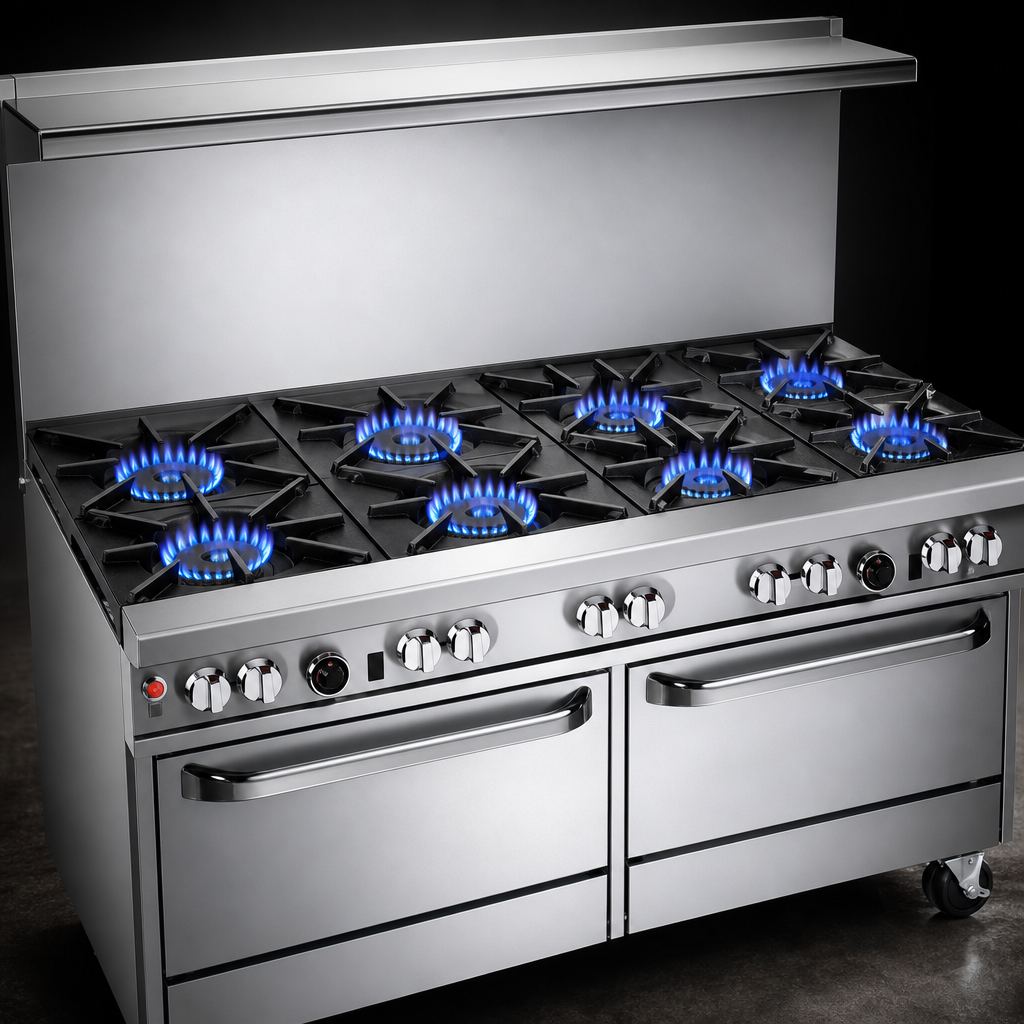 Six Open Burners