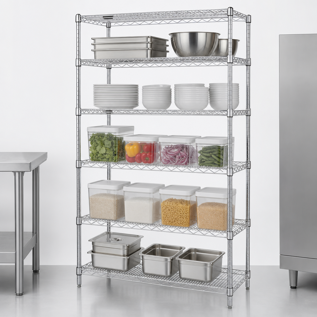 Five Wire Shelves Included