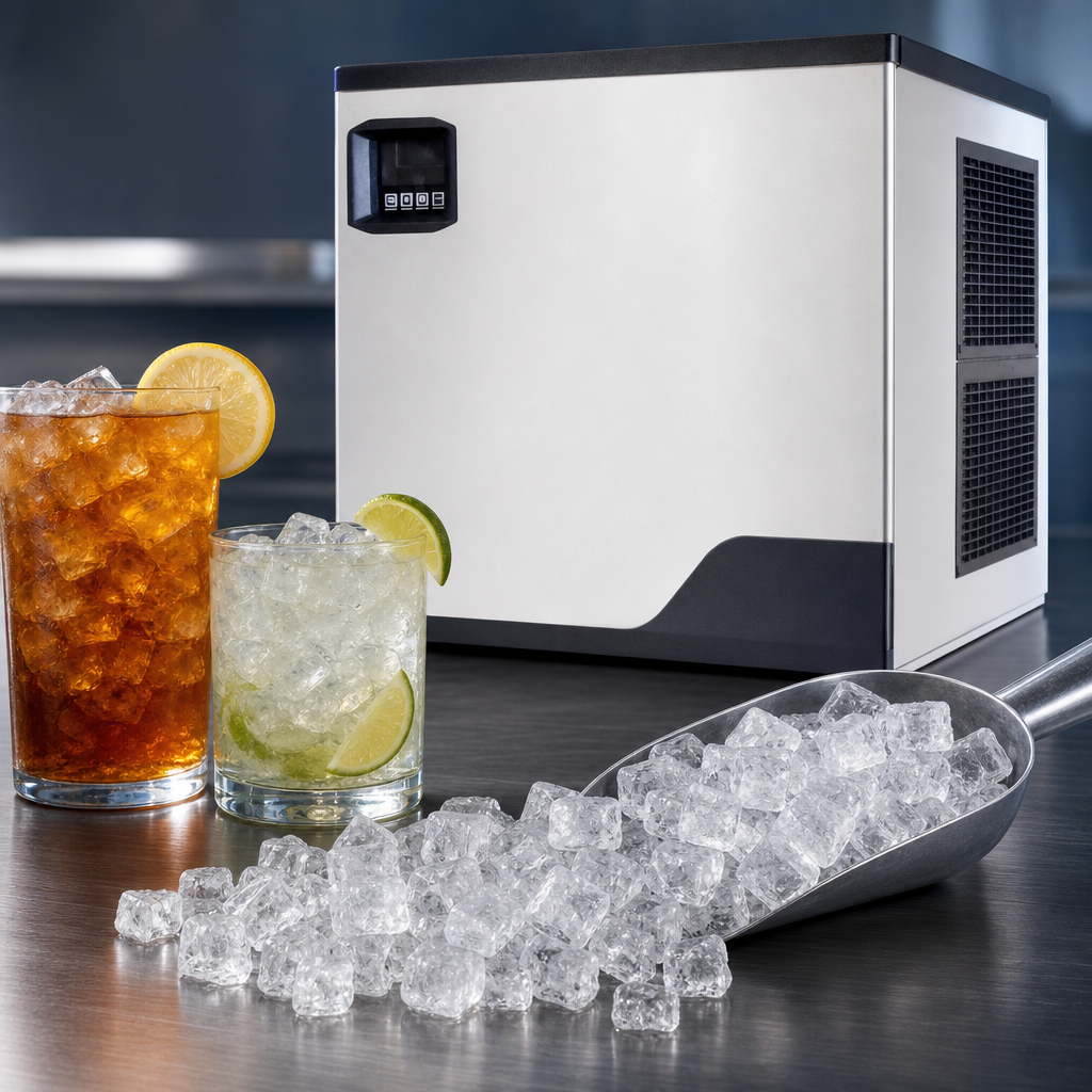 Half Dice Cube Ice Production