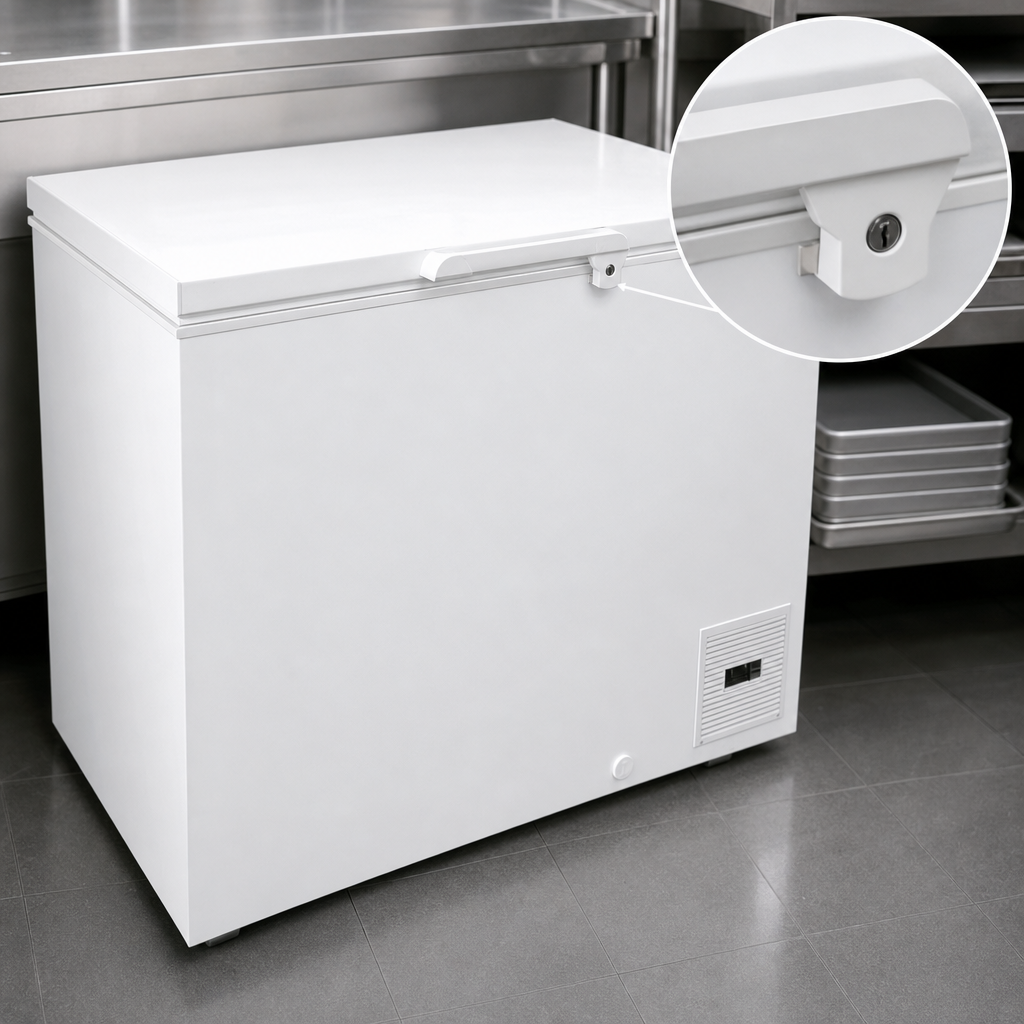 Locking Solid Hinged Door