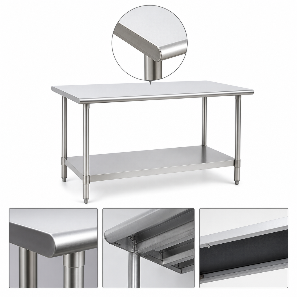 14-Gauge Stainless Steel Top