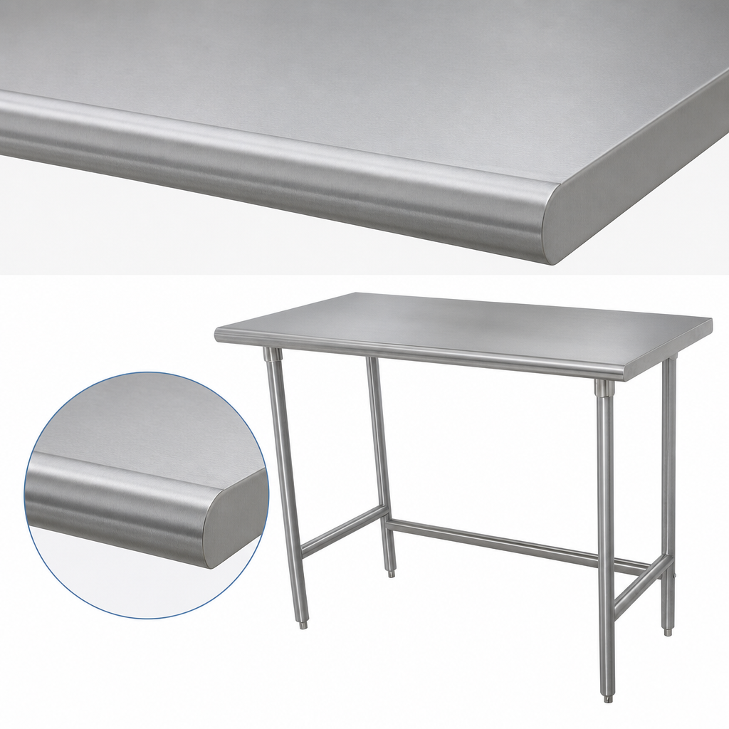 16-Gauge 304 Stainless Steel Top