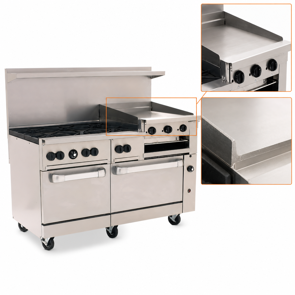 24-Inch Manual Griddle-Broiler