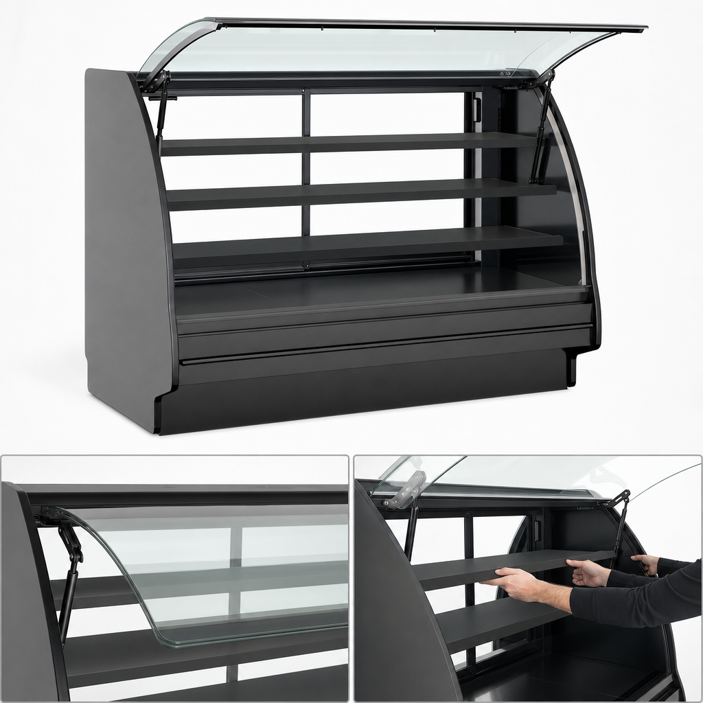Curved Lift-Up Front Glass