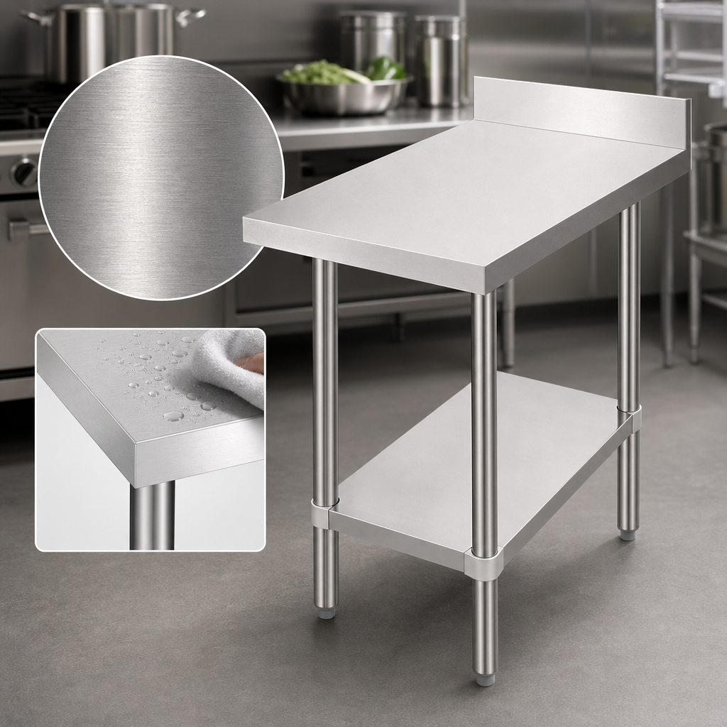18-Gauge 304 Stainless Steel Construction