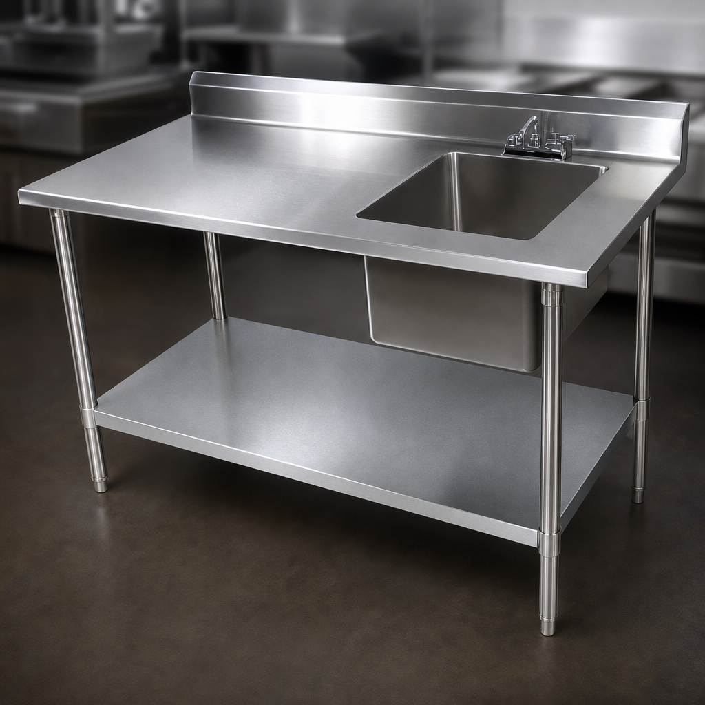 16-Gauge Stainless Steel Top