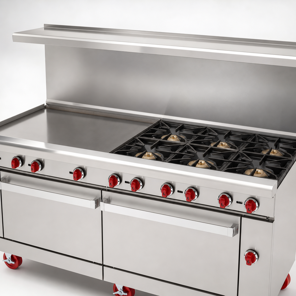 Six Open Burners