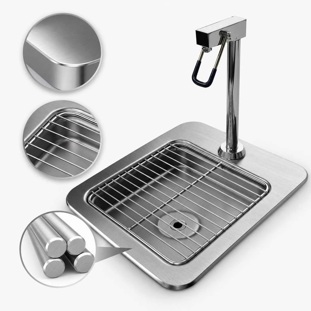 20-Gauge 304 Stainless Steel Construction