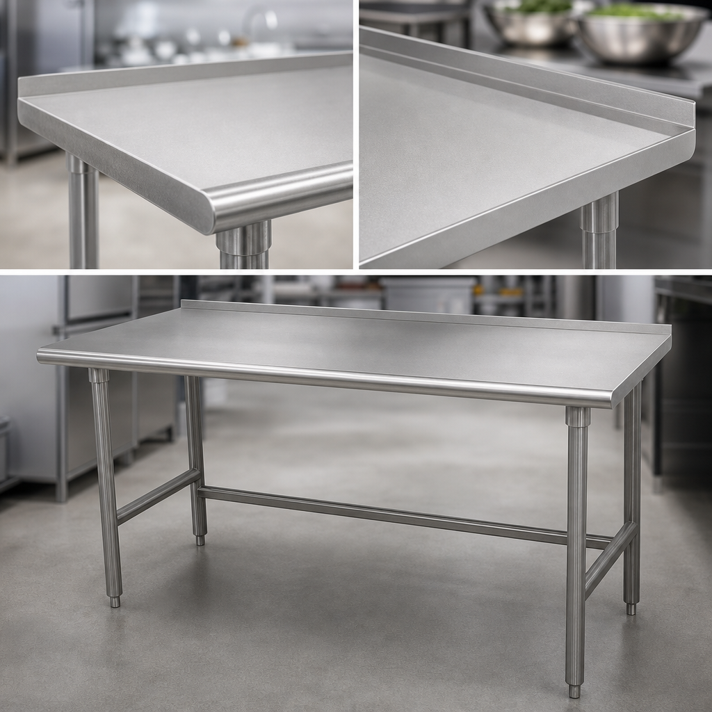 16 Gauge 304 Stainless Steel Top