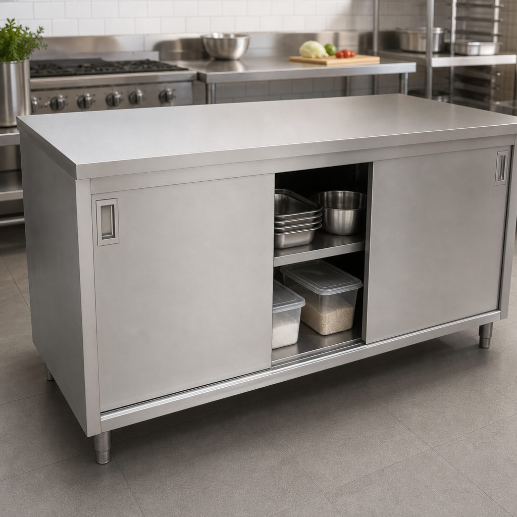 Cabinet Base with Sliding Doors